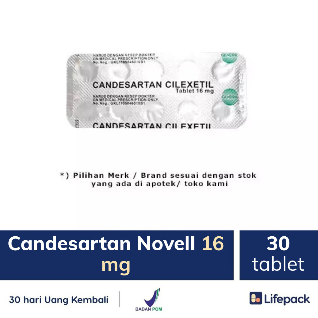Candesartan Novell 16 mg - Lifepack.id