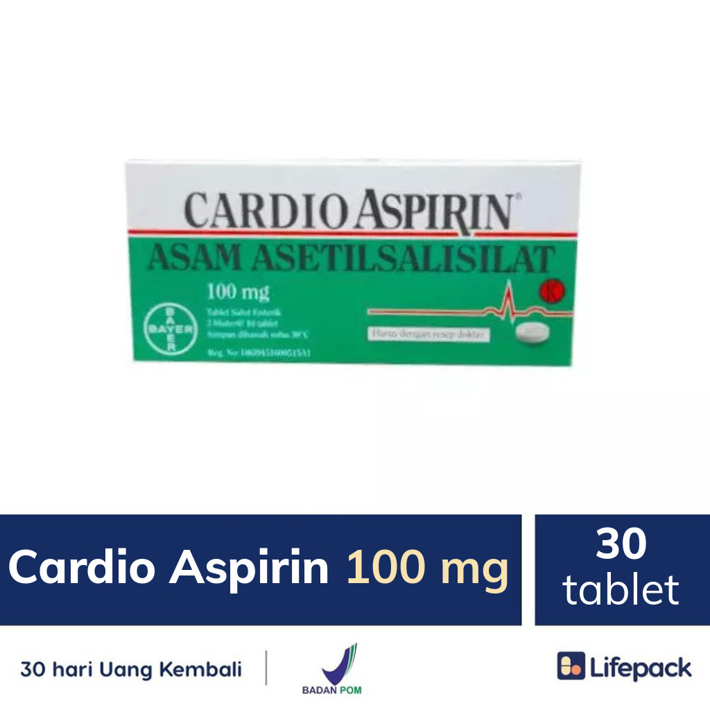 Cardio Aspirin 100 mg - Lifepack.id
