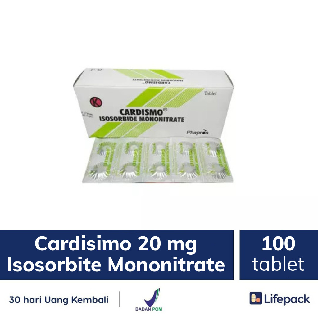 Cardisimo 20 mg Isosorbite Mononitrate - Lifepack.id
