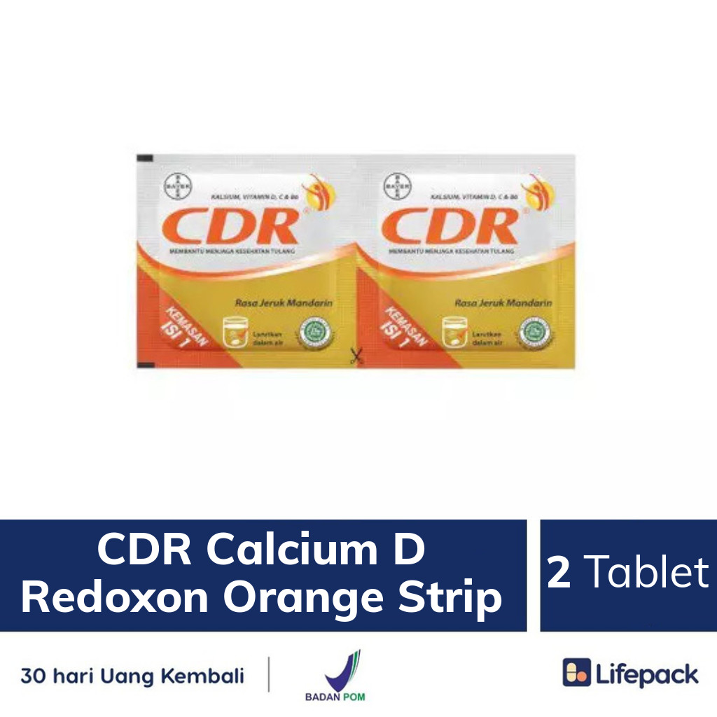 CDR Calcium D Redoxon Orange Strip - Lifepack.id
