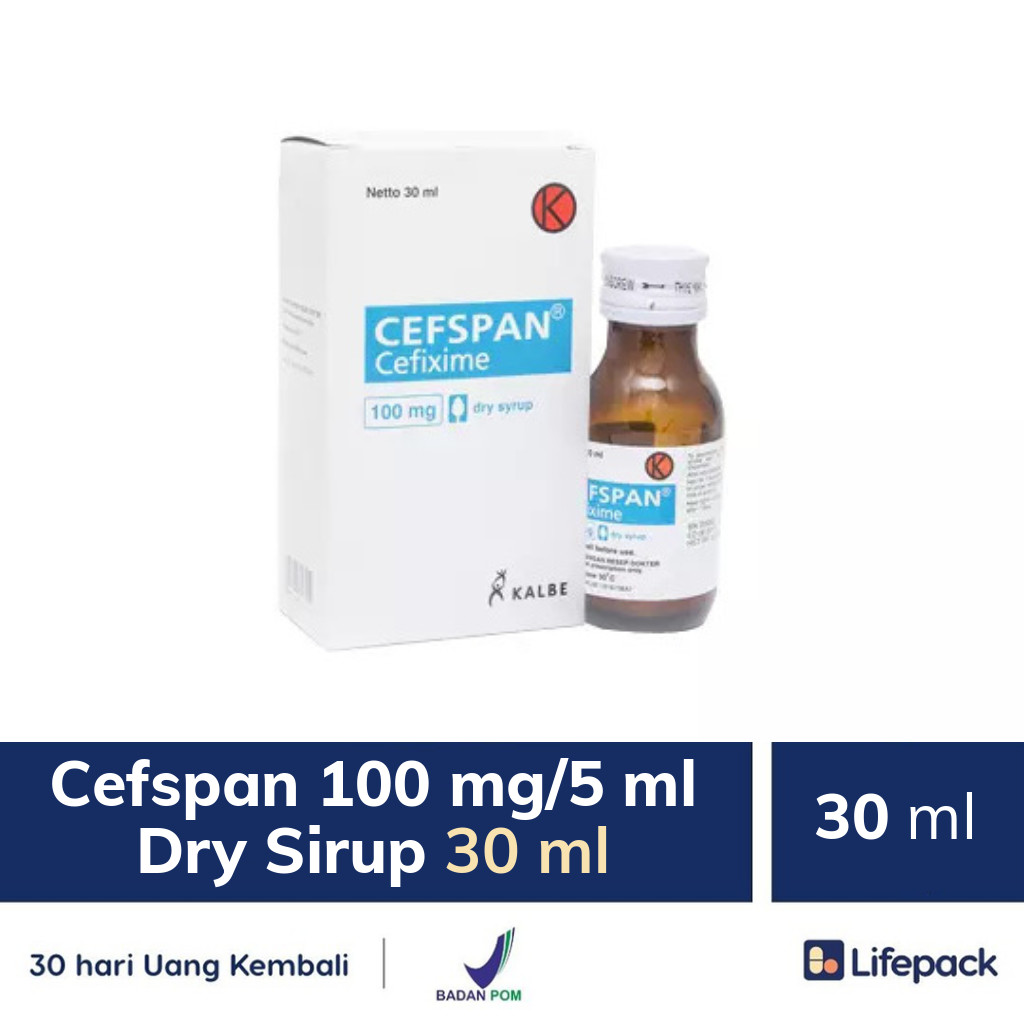 Cefspan 100 mg/5 ml Dry Sirup 30 ml - Lifepack.id