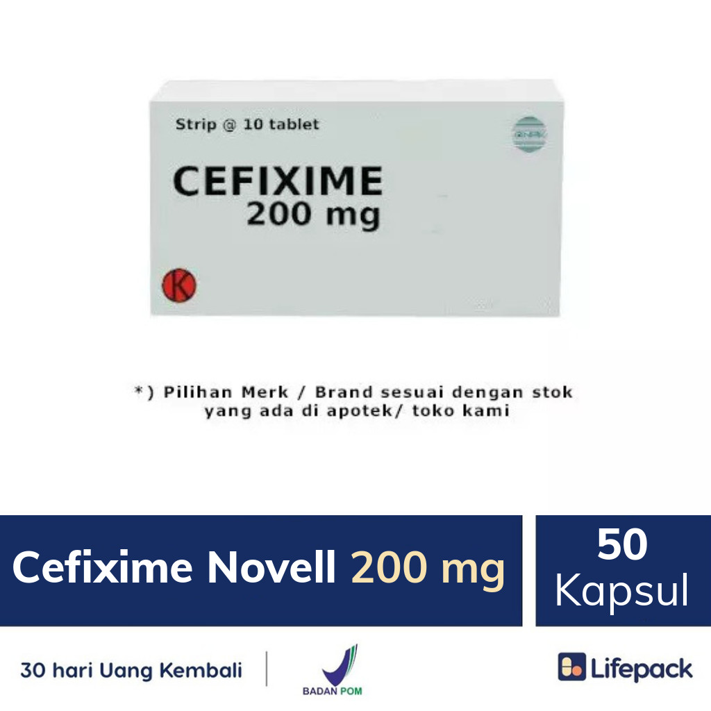 Cefixime Novell 200 mg - Lifepack.id