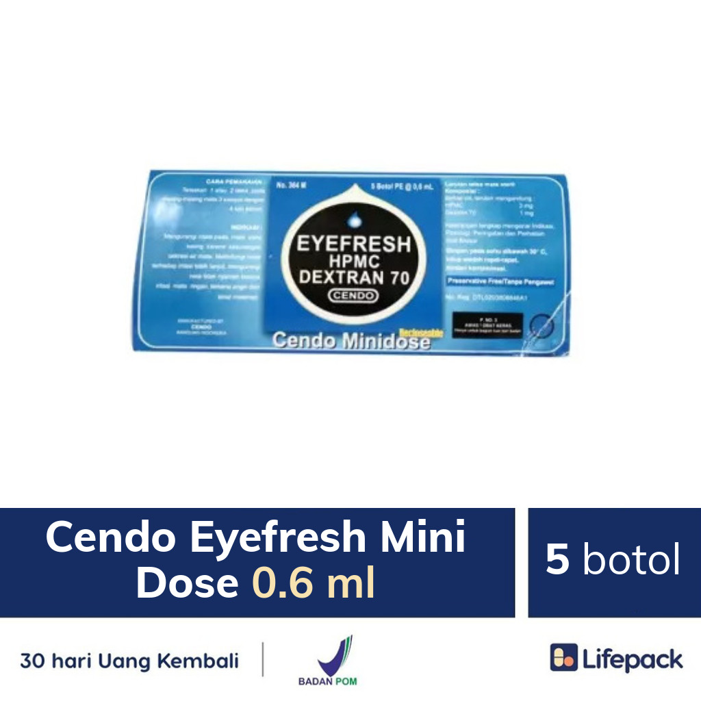 Cendo Eyefresh Mini Dose 0.6 ml - Lifepack.id