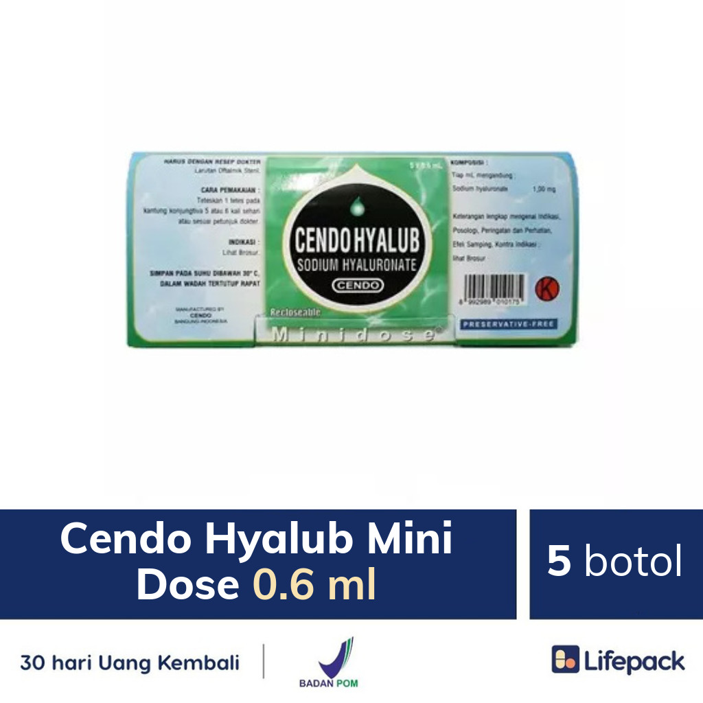 Cendo Hyalub Mini Dose 0.6 ml - Lifepack.id