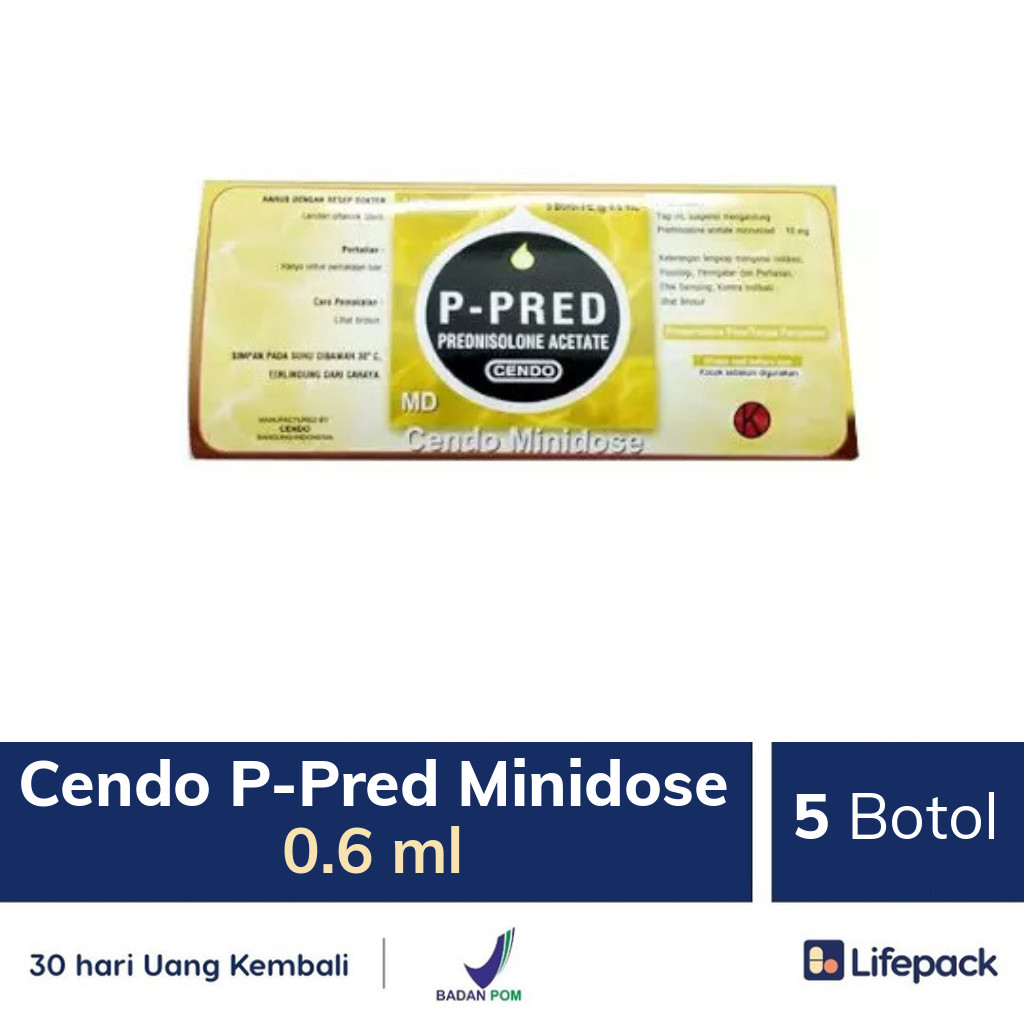 Cendo P-Pred Minidose 0.6 ml - Lifepack.id