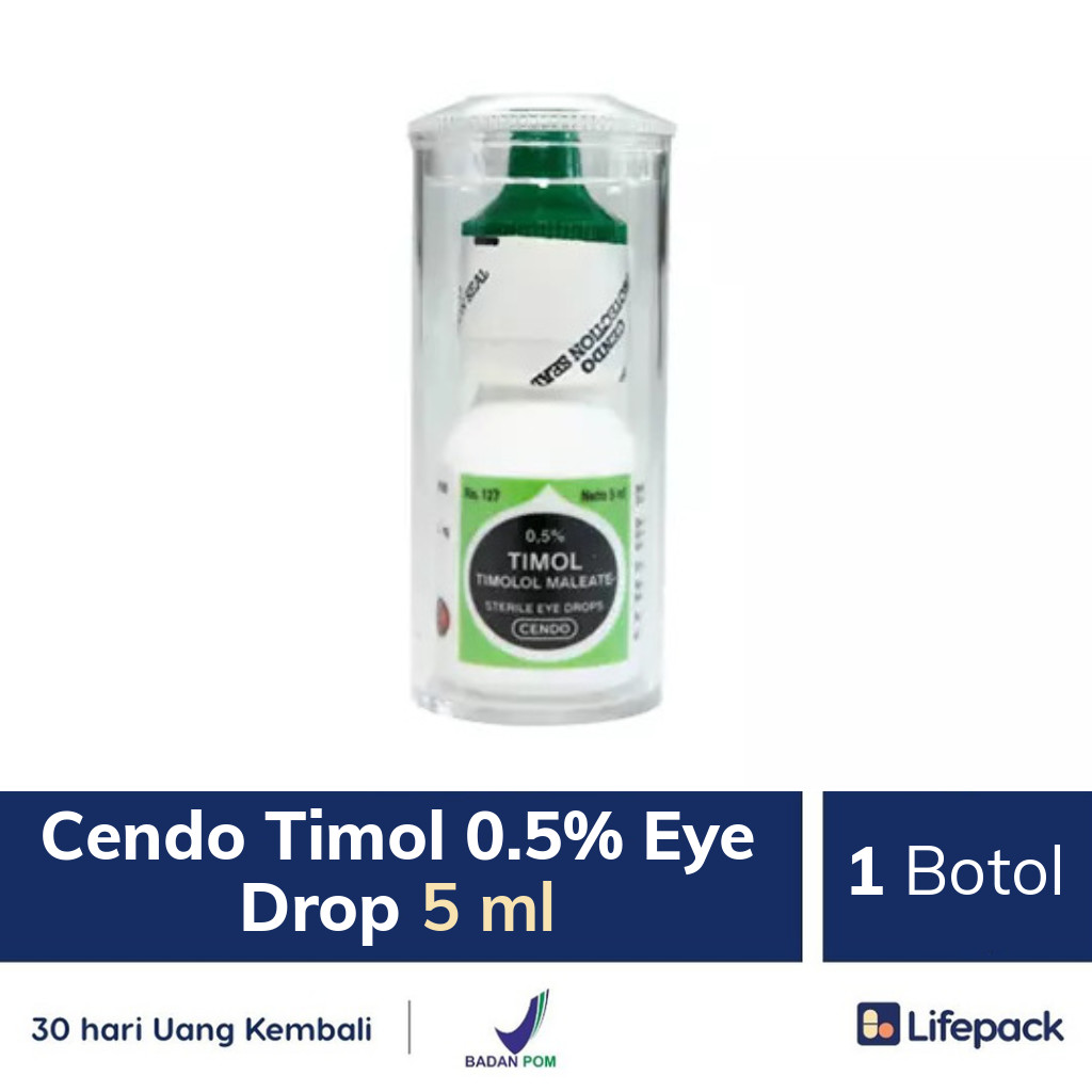 Cendo Timol 0.5% Eye Drop 5 ml - Lifepack.id