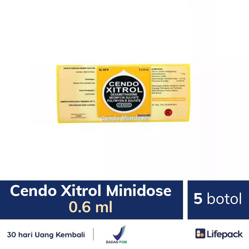 Cendo Xitrol Minidose 0.6 ml - Lifepack.id