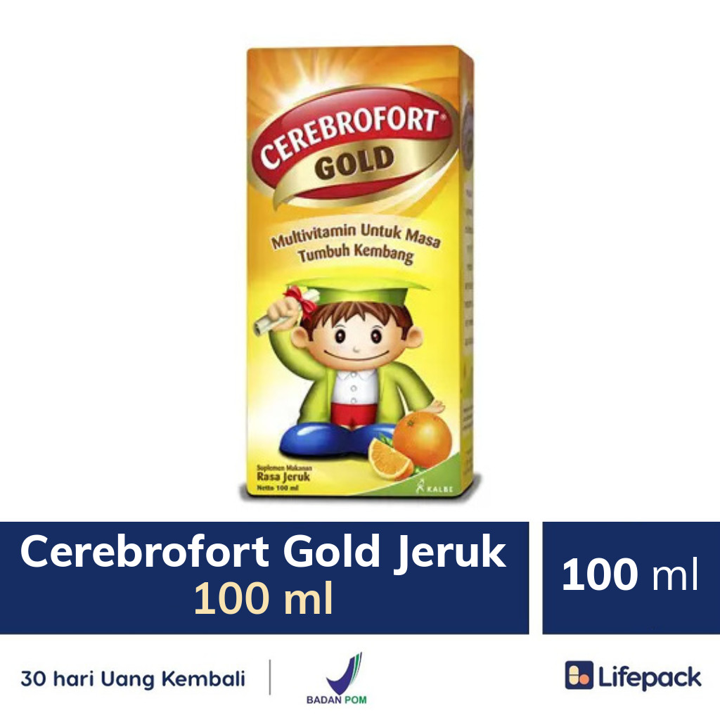 Cerebrofort Gold Jeruk 100 ml - Lifepack.id