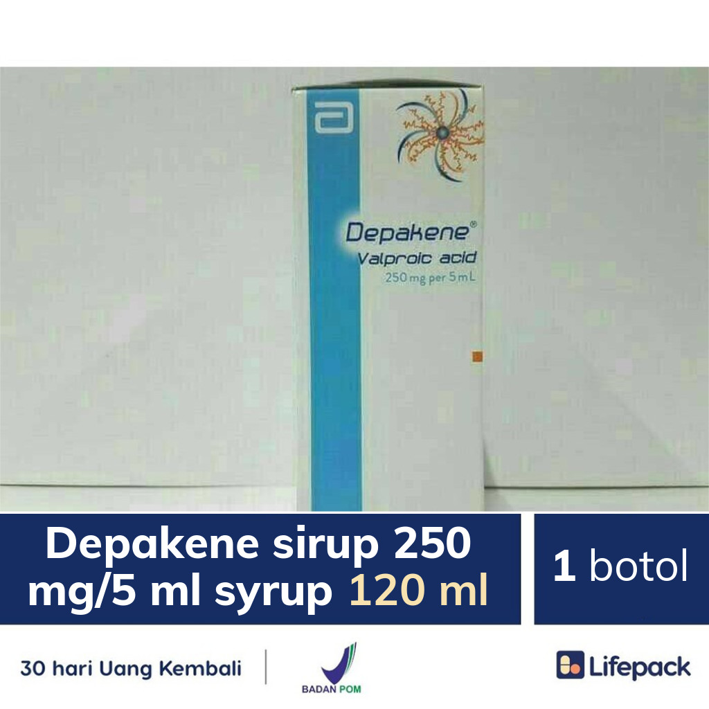 Depakene sirup 250 mg/5 ml syrup 120 ml - Lifepack.id