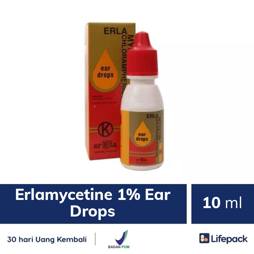 Erlamycetine 1% Ear Drops - Lifepack.id