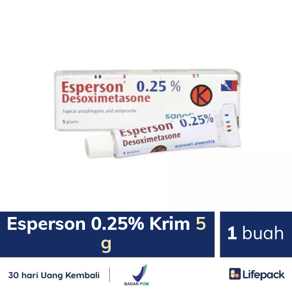 Esperson 0.25% Krim 5 g - Lifepack.id