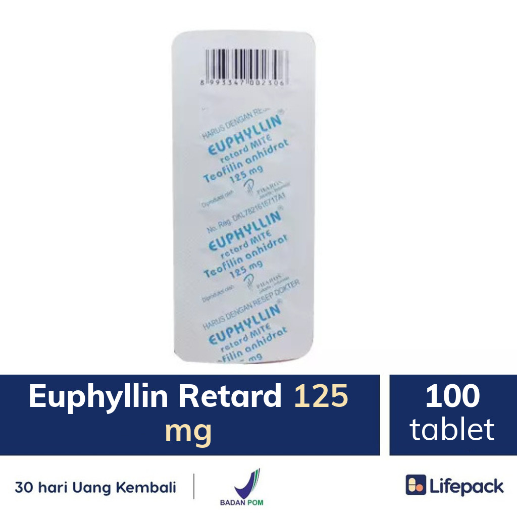 Euphyllin Retard 125 mg - Lifepack.id