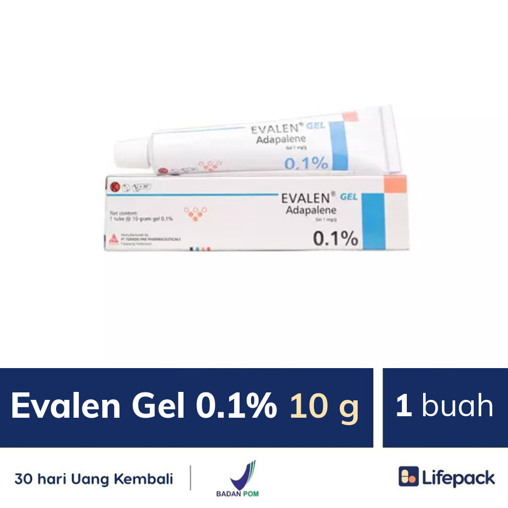 Evalen Gel 0.1% 10 g - Lifepack.id
