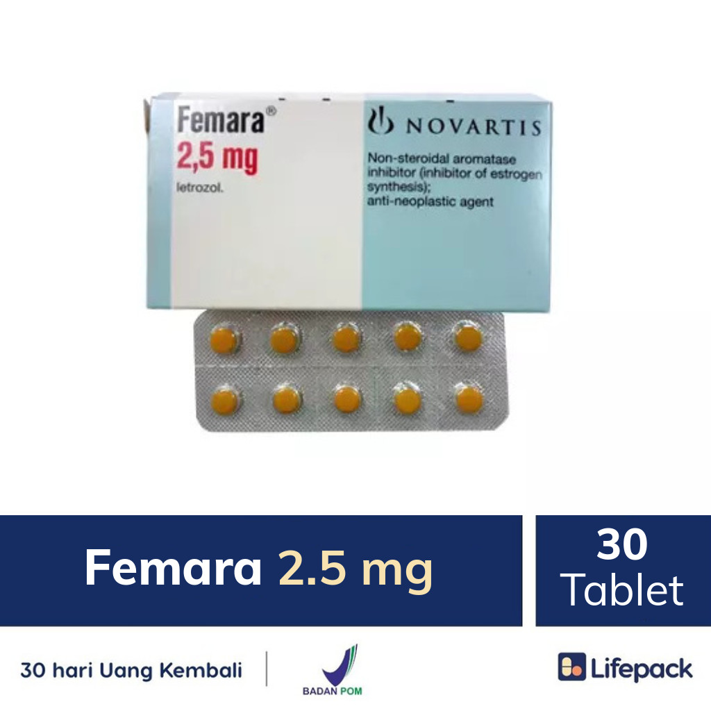 Femara 2.5 mg - Lifepack.id