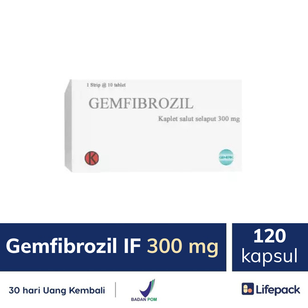 Gemfibrozil IF 300 mg - Lifepack.id