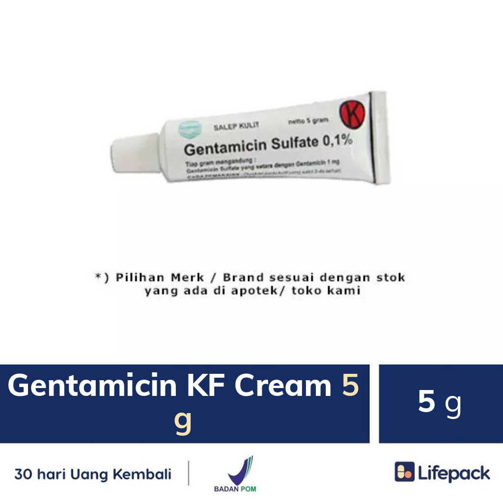 Gentamicin KF Cream 5 g - Lifepack.id