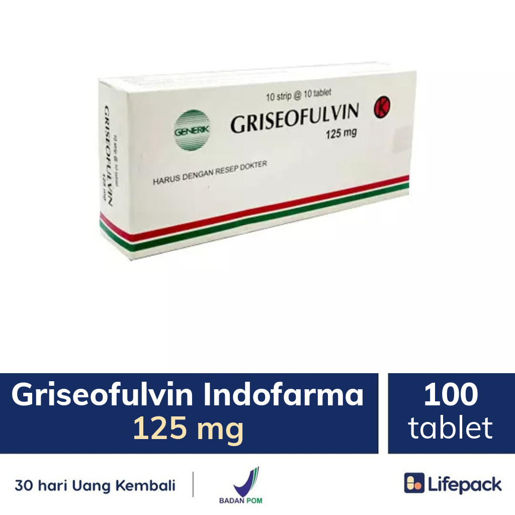 Griseofulvin Indofarma 125 mg - Lifepack.id