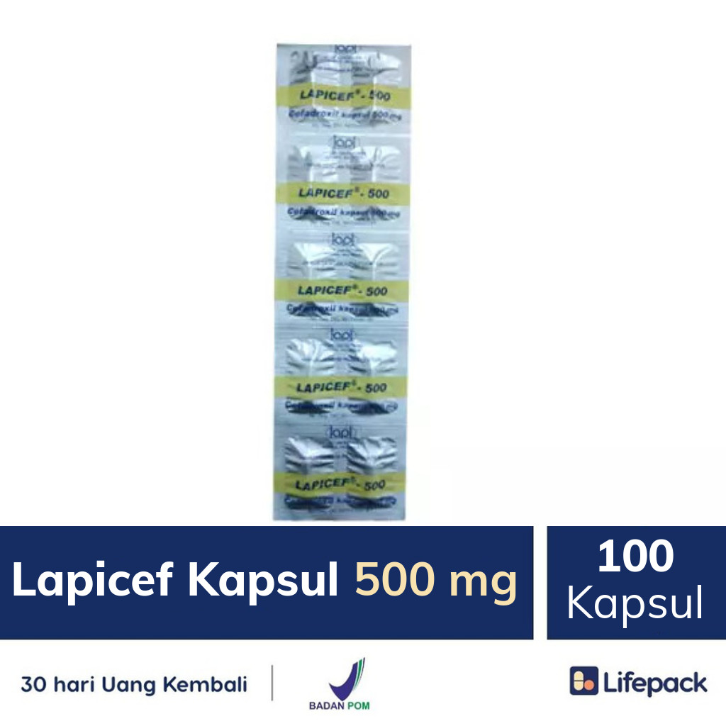 Lapicef Kapsul 500 mg - Lifepack.id