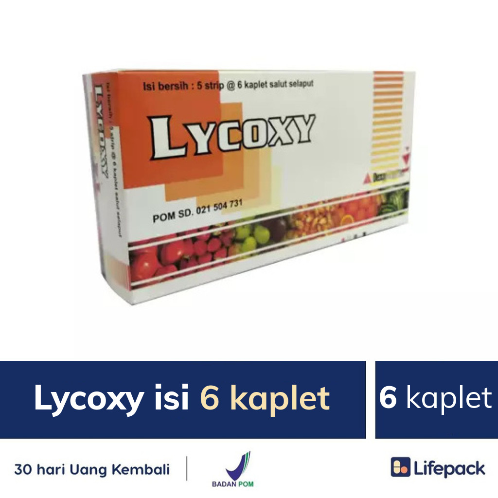 Lycoxy isi 6 kaplet - Lifepack.id