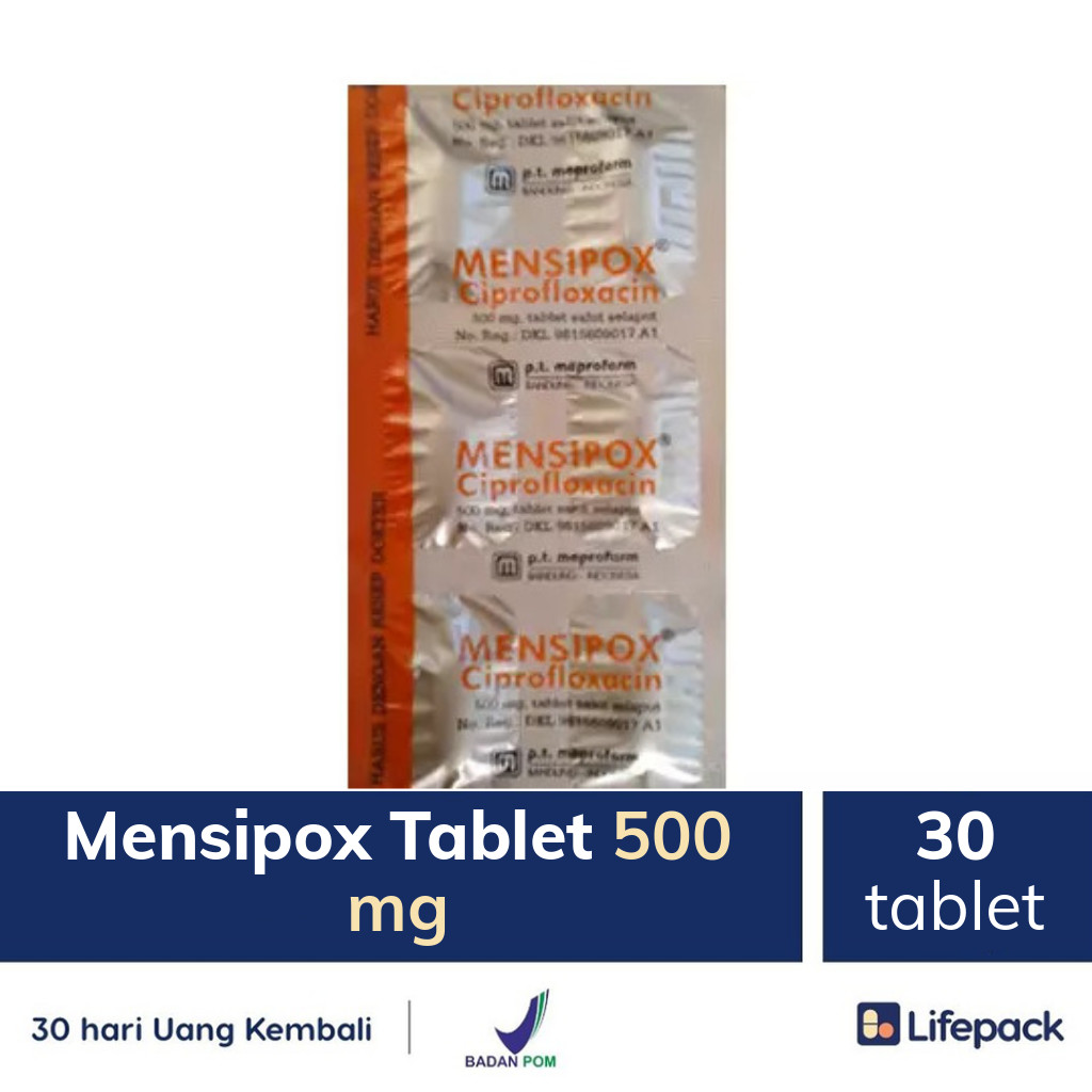 Mensipox Tablet 500 mg - Lifepack.id