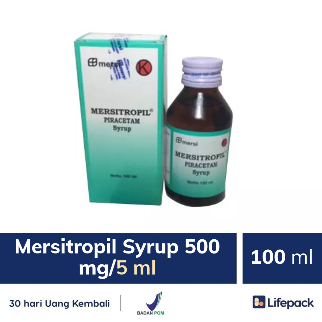 Mersitropil Syrup 500 mg/5 ml - Lifepack.id