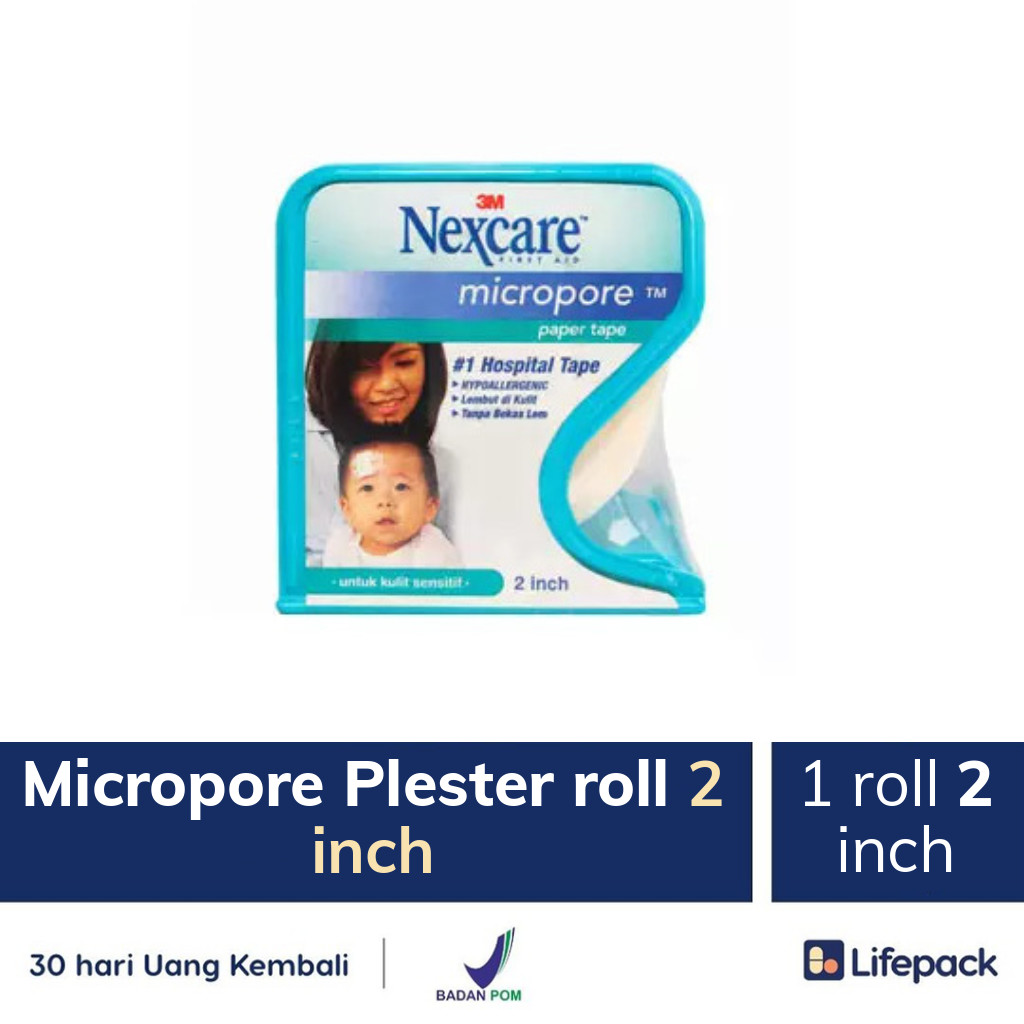 Micropore Plester roll 2 inch - Lifepack.id