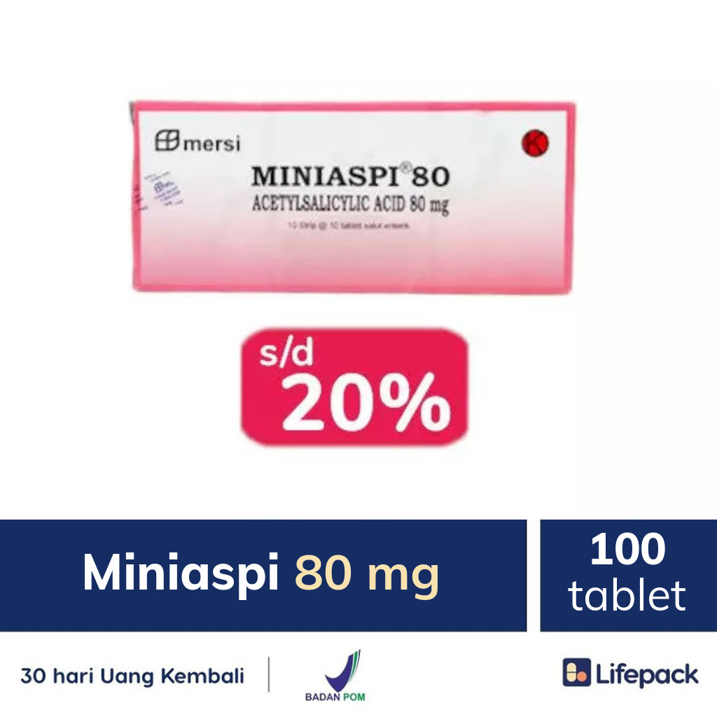 Miniaspi 80 mg - Lifepack.id