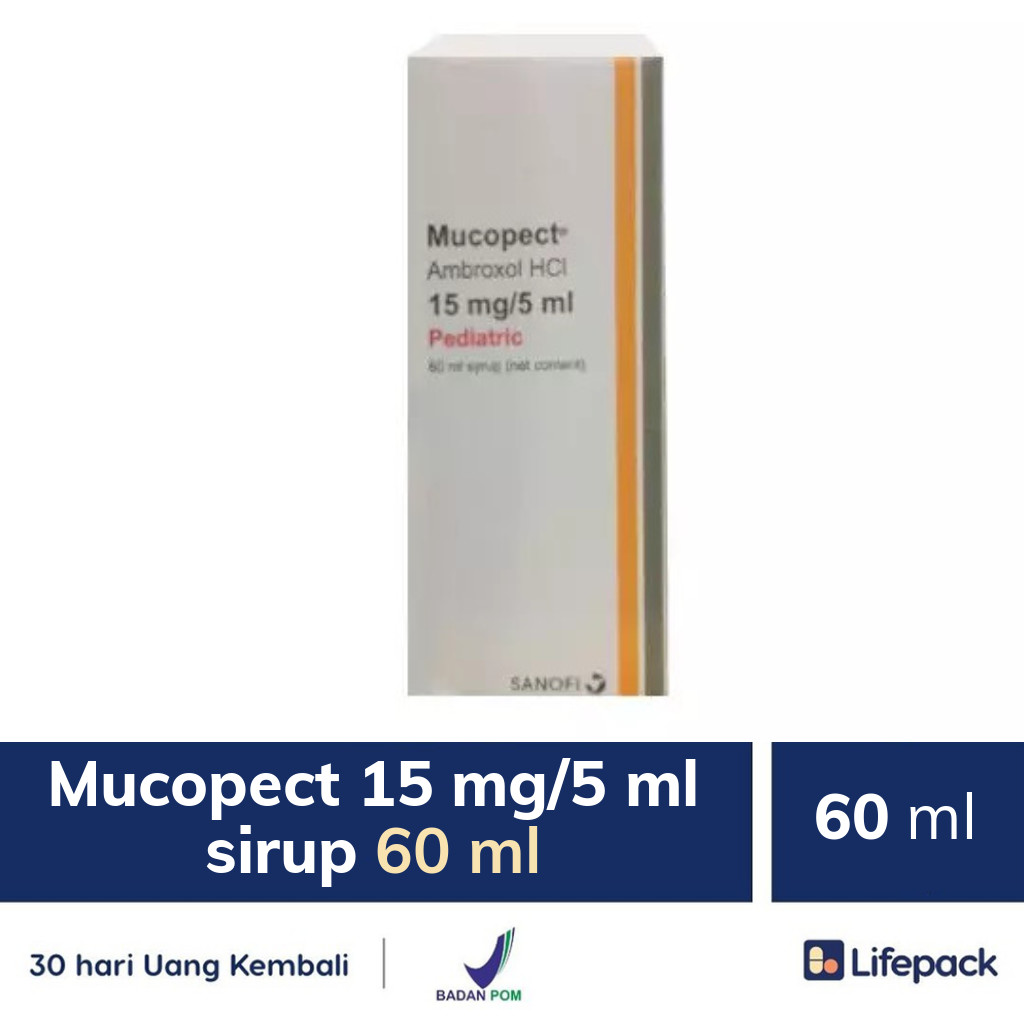 Mucopect 15 mg/5 ml sirup 60 ml - Lifepack.id
