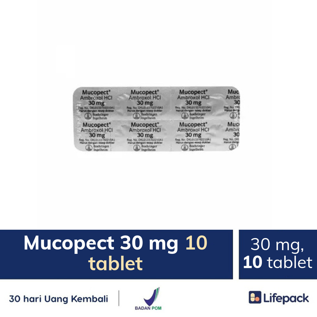 Mucopect 30 mg 10 tablet - Lifepack.id