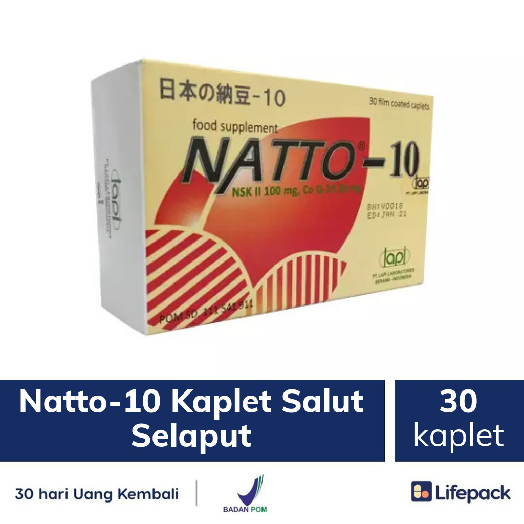 Natto-10 Kaplet Salut Selaput - Lifepack.id