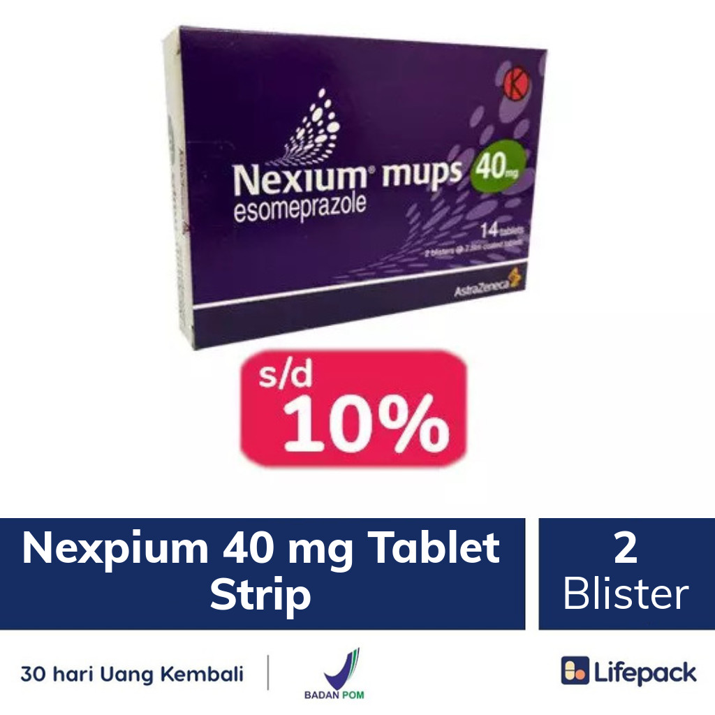 Nexpium 40 mg Tablet Strip - Lifepack.id