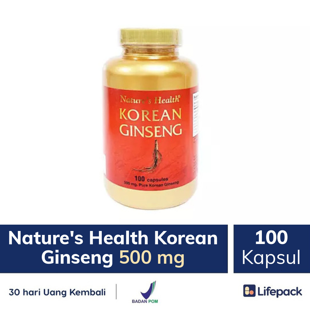 Nature's Health Korean Ginseng 500 mg - Lifepack.id