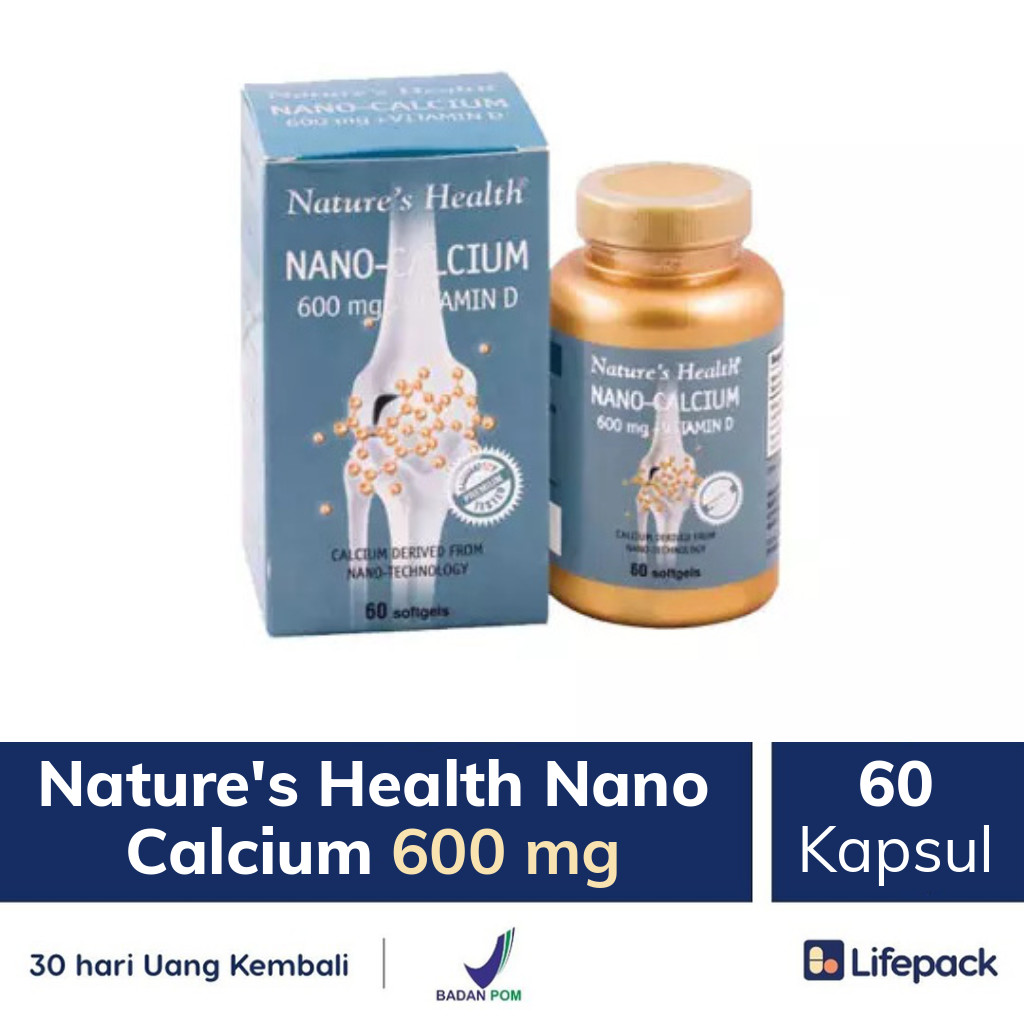 Nature's Health Nano Calcium 600 mg - Lifepack.id