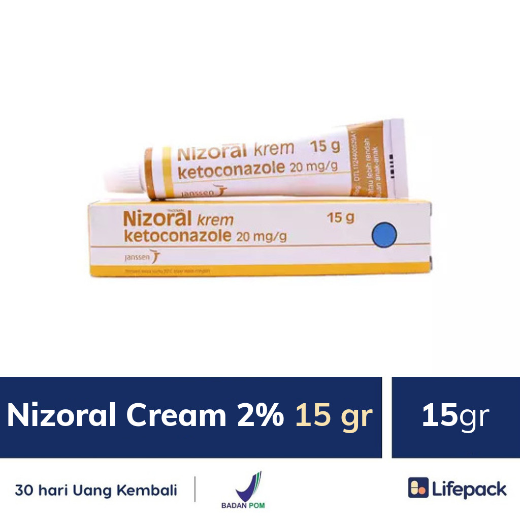 Nizoral Cream 2% 15 gr - Lifepack.id