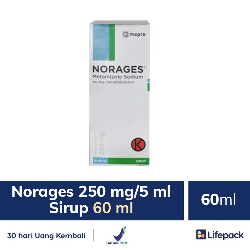 Norages 250 mg/5 ml Sirup 60 ml - Lifepack.id