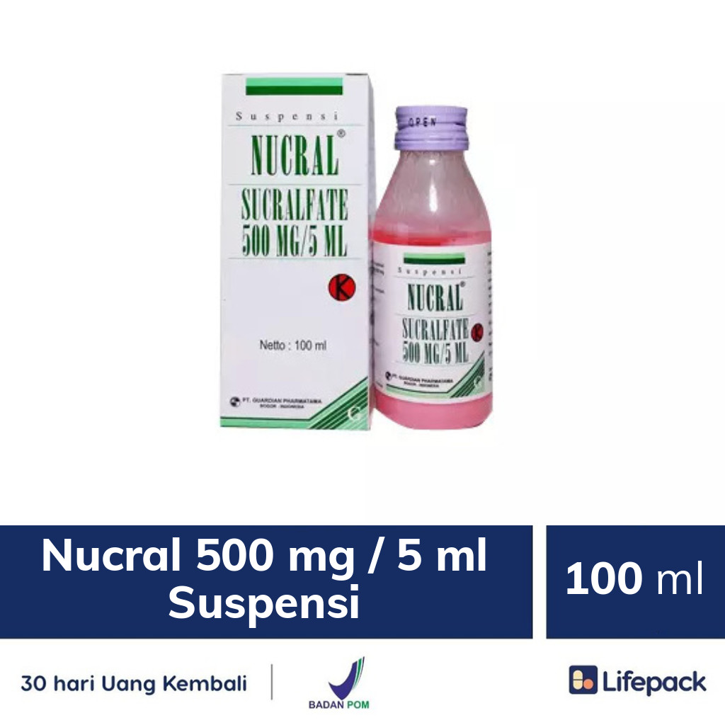Nucral 500 mg / 5 ml Suspensi - Lifepack.id