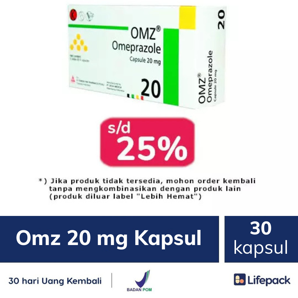 Omz 20 mg Kapsul - Lifepack.id