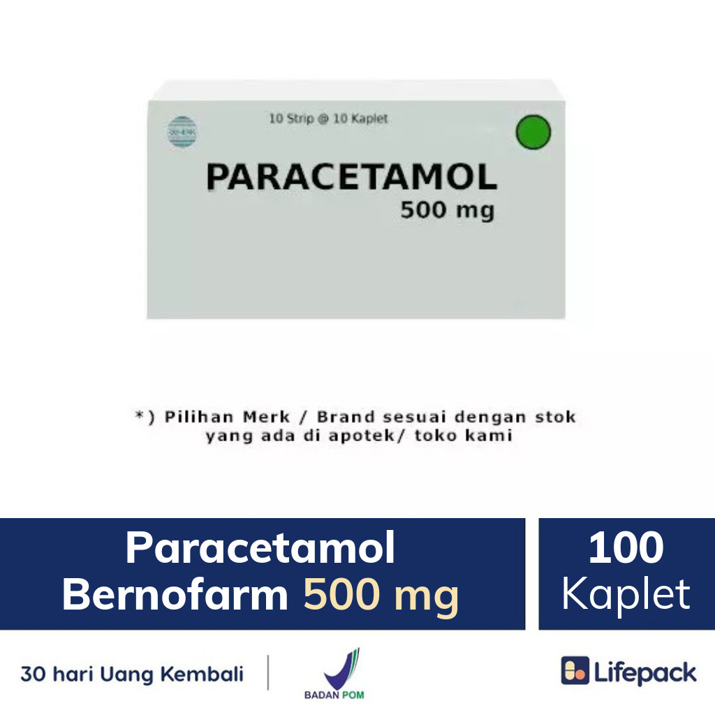 Paracetamol Bernofarm 500 mg - Lifepack.id