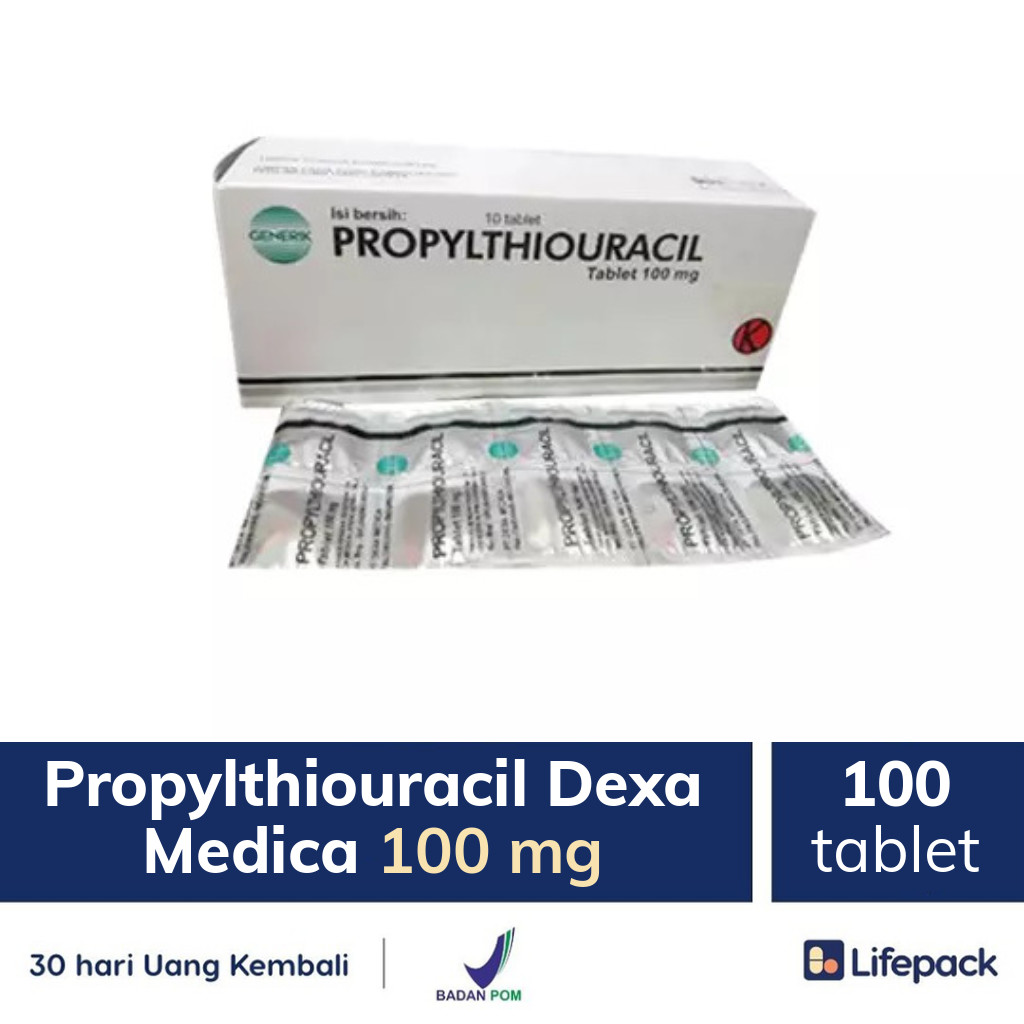 Propylthiouracil Dexa Medica 100 mg - Lifepack.id
