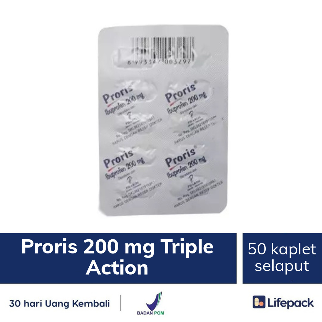 Proris 200 mg Triple Action - Lifepack.id
