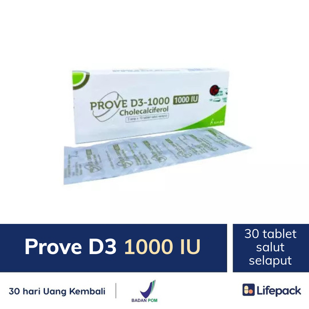 Prove D3 1000 IU - Lifepack.id