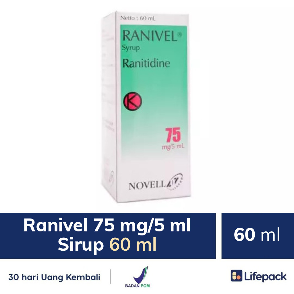 Ranivel 75 mg/5 ml Sirup 60 ml - Lifepack.id