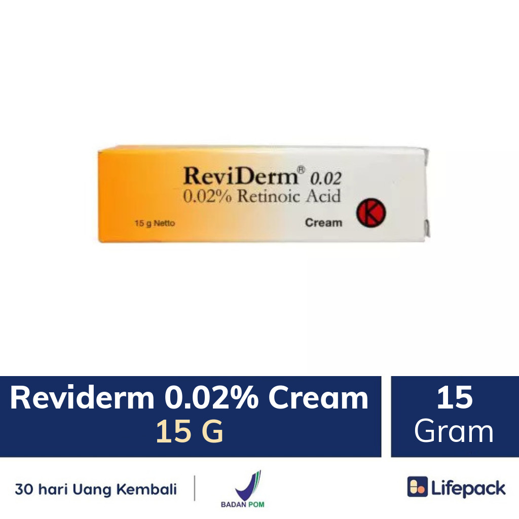 Reviderm 0.02% Cream 15 G - Lifepack.id