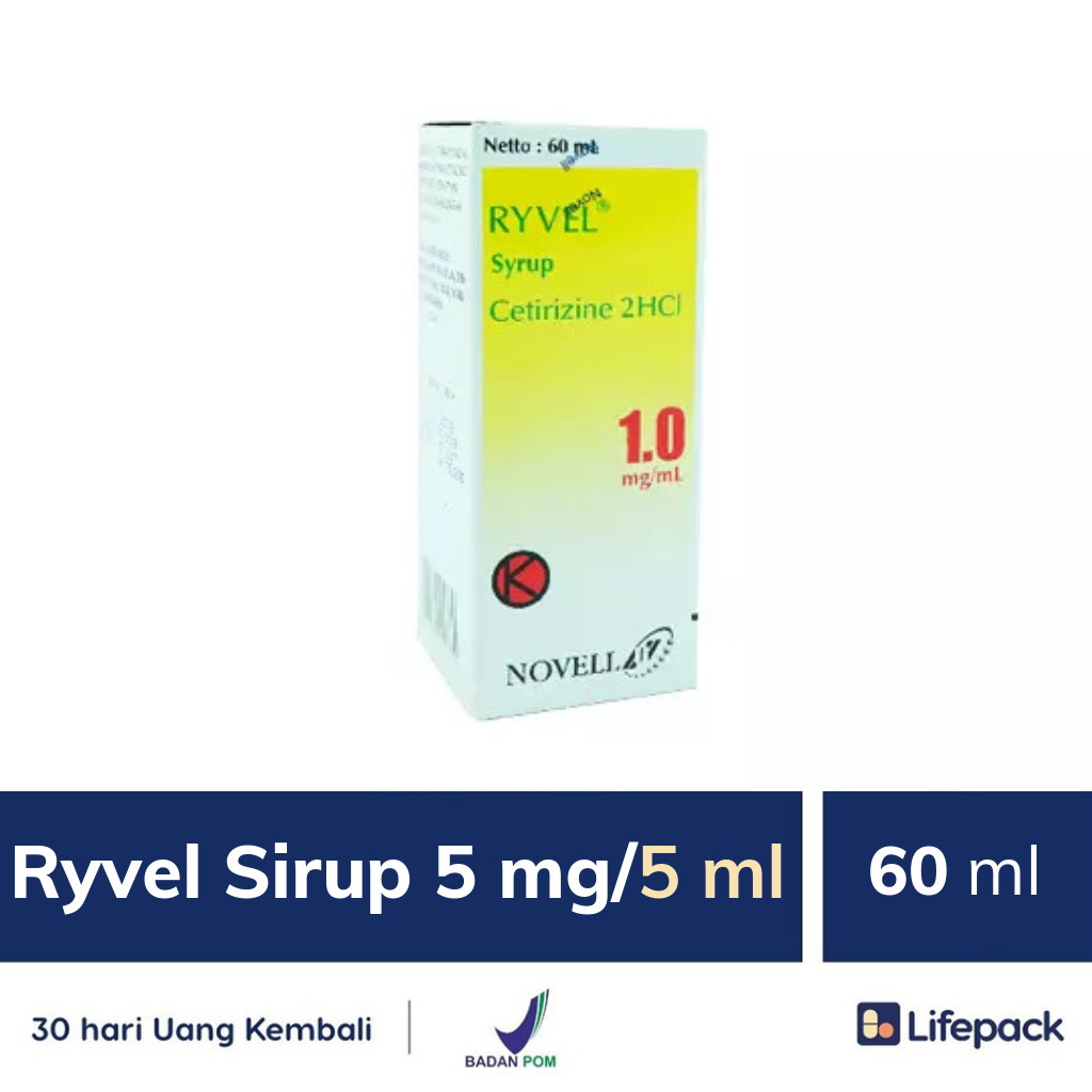 Ryvel Sirup 5 mg/5 ml - Lifepack.id