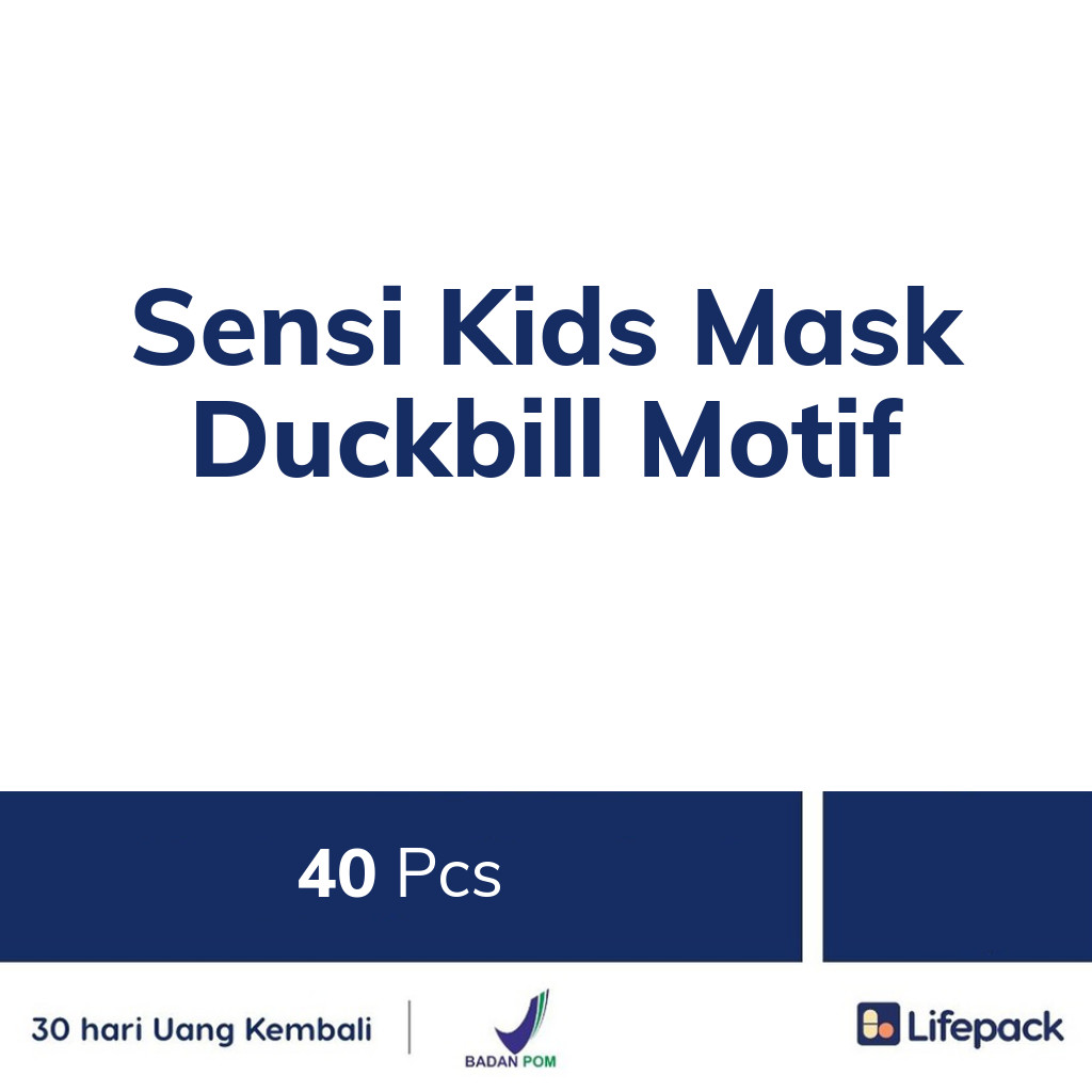 Sensi Kids Mask Duckbill Motif - Lifepack.id