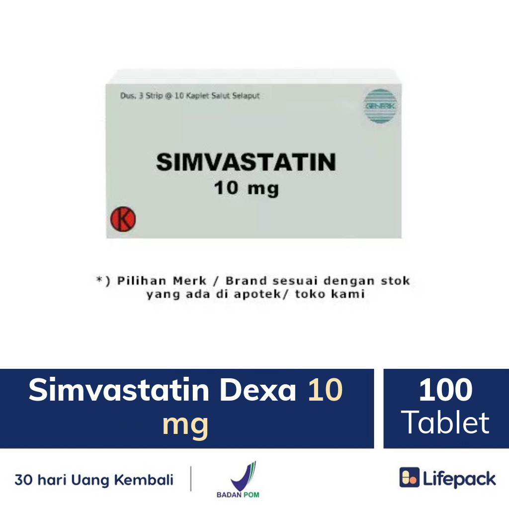 Simvastatin Dexa 10 mg - Lifepack.id