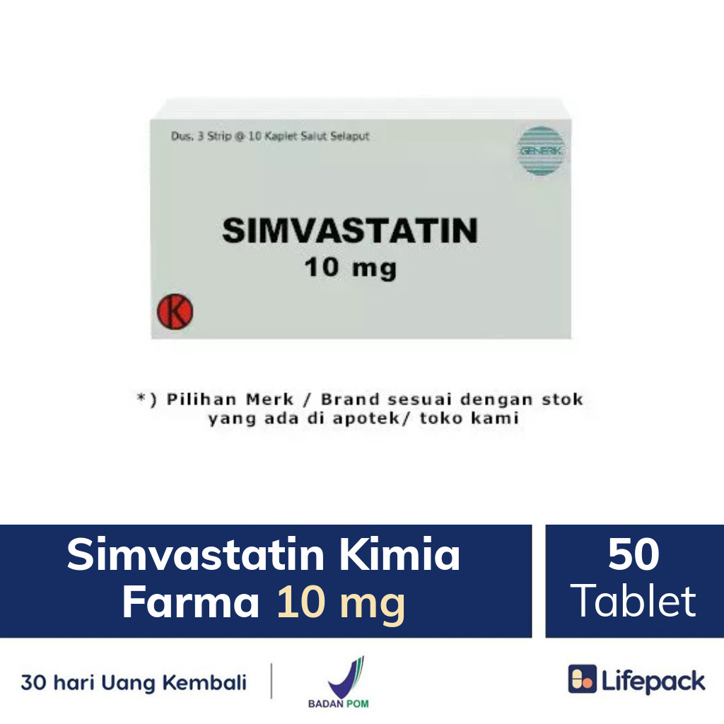 Simvastatin Kimia Farma 10 mg - Lifepack.id