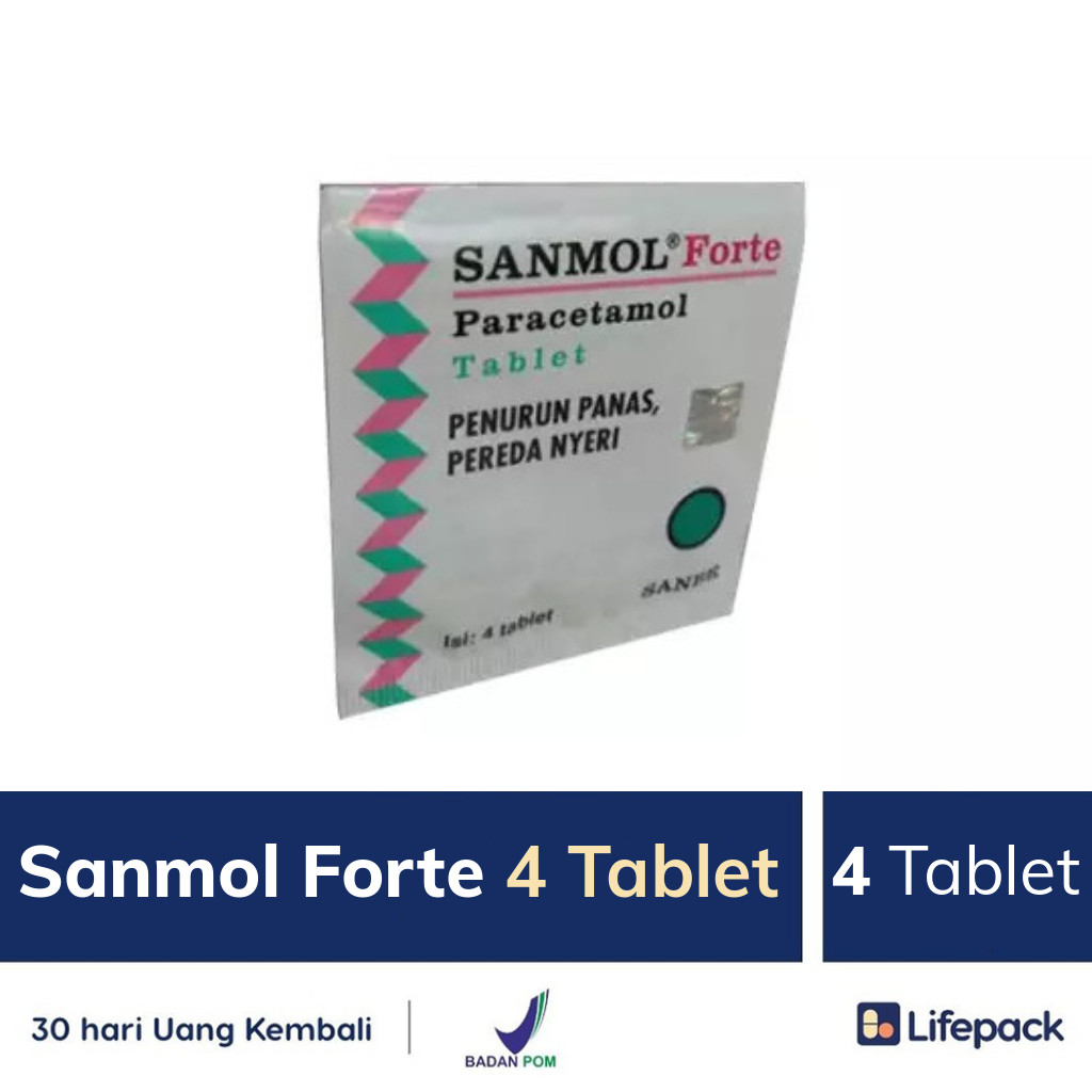 Sanmol Forte 4 Tablet - Lifepack.id