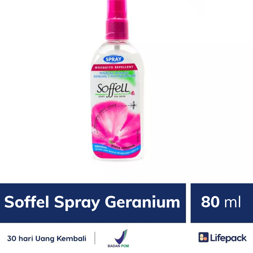 Soffel Spray Geranium 80 ml Semprotan  badan anti  