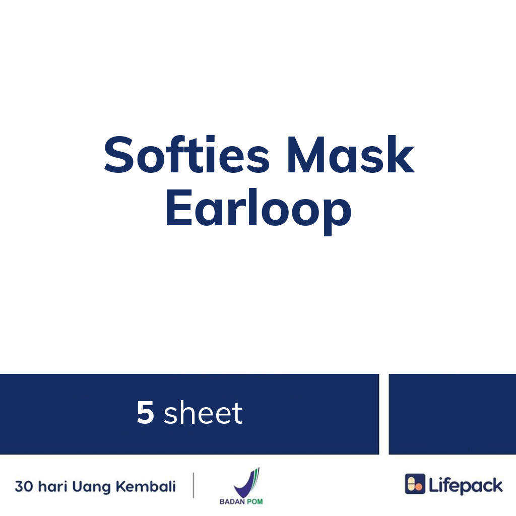 Softies Mask Earloop - Lifepack.id